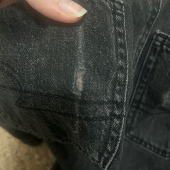 American Eagle High Waisted Mom Jean‎ Shorts Black Size 00 - Picture 5 of 6